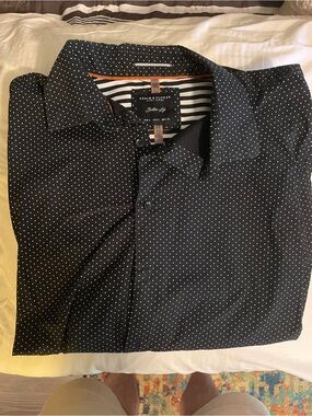 Denim & Flower Black Micro Dot Button-Down Shirt
